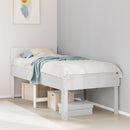 vidaXL fehér tömör fenyőfa ágy matrac nélkül 75 x 190 cm