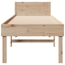 vidaXL tömör fenyő ágykeret matrac nélkül 80 x 200 cm