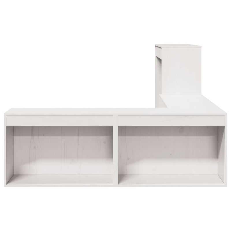 vidaXL tömör fenyőfa éjjeliszekrény íróasztallal 232 x 122 x 75 cm