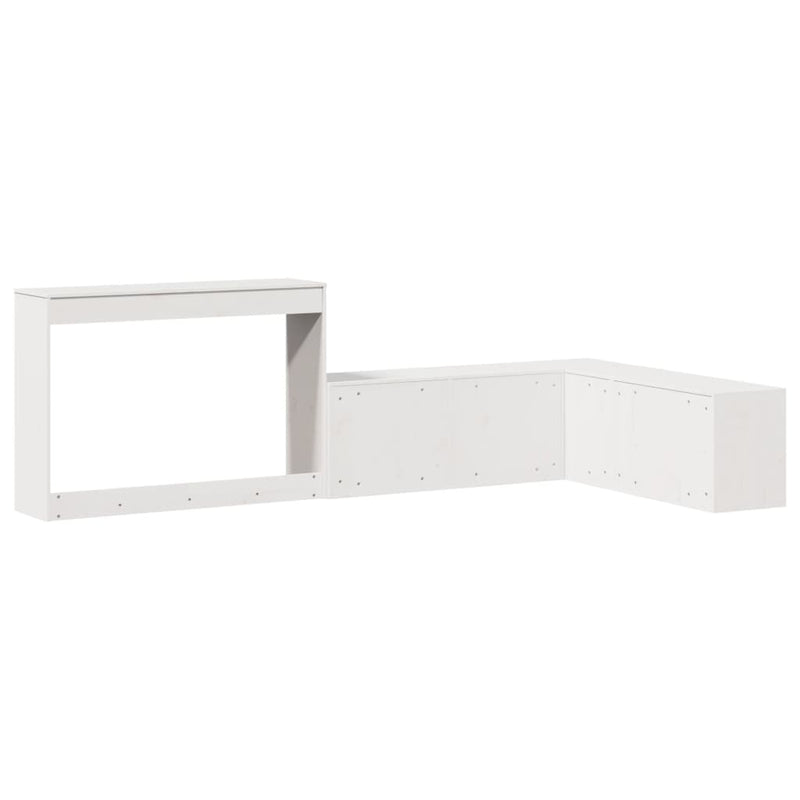 vidaXL tömör fenyőfa éjjeliszekrény íróasztallal 232 x 122 x 75 cm