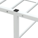vidaXL ágykeret matrac nélkül fehér 200x200 cm fém ágykeret