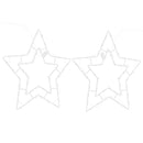 vidaXL 2 db meleg fehér karácsonyi fények Csillag sziluett 50 LED