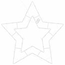 vidaXL 2 db meleg fehér karácsonyi fények Csillag sziluett 50 LED