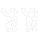 vidaXL 2 db meleg fehér karácsonyi fények mikulás sziluett 35 LED