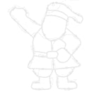 vidaXL 2 db meleg fehér karácsonyi fények mikulás sziluett 35 LED