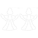 vidaXL 2 db meleg fehér karácsonyi fények angyal sziluett 50 LED