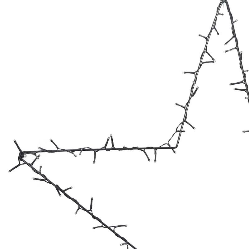 vidaXL meleg fehér karácsonyi fények csillag sziluett 115 LED