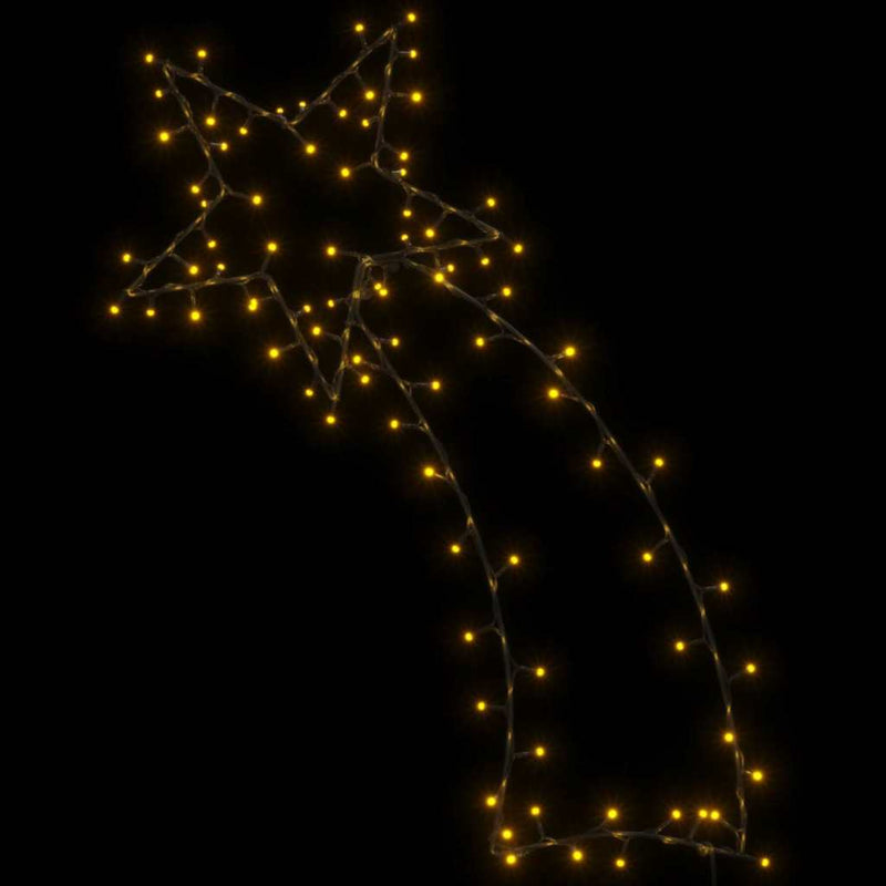 vidaXL meleg fehér karácsonyi fények Shooting Star sziluett 115 LED