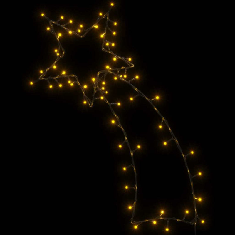 vidaXL meleg fehér karácsonyi fények Shooting Star sziluett 80 LED