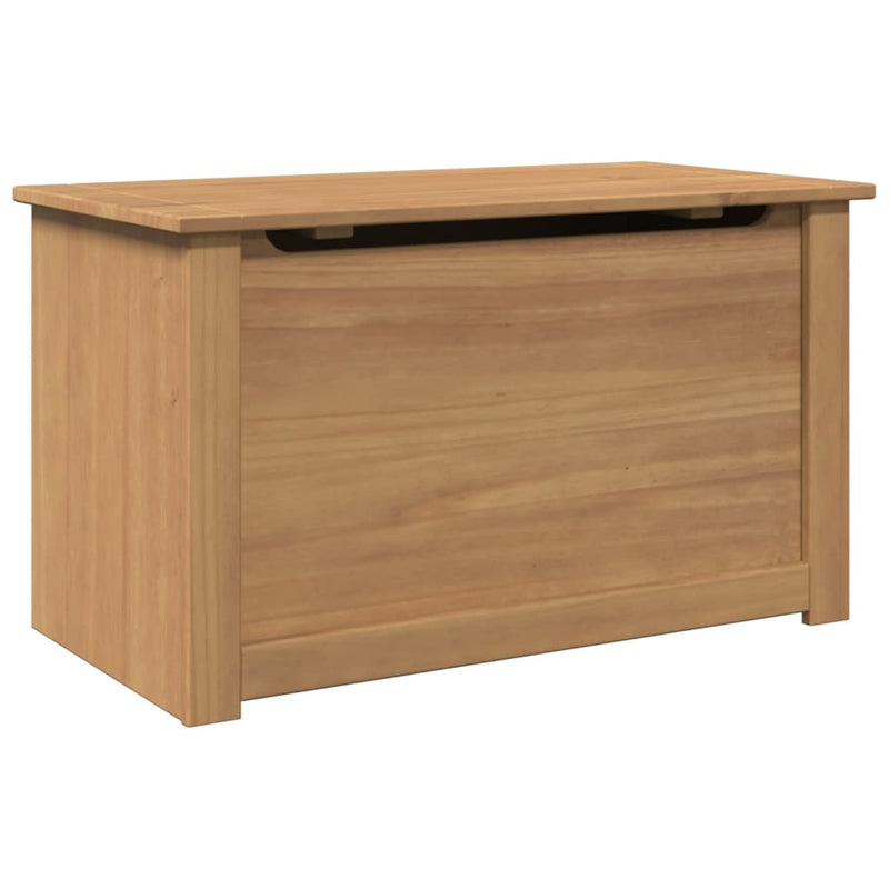 vidaXL Panama tömör fenyőfa tárolóláda fedéllel 79 x 42 x 46 cm