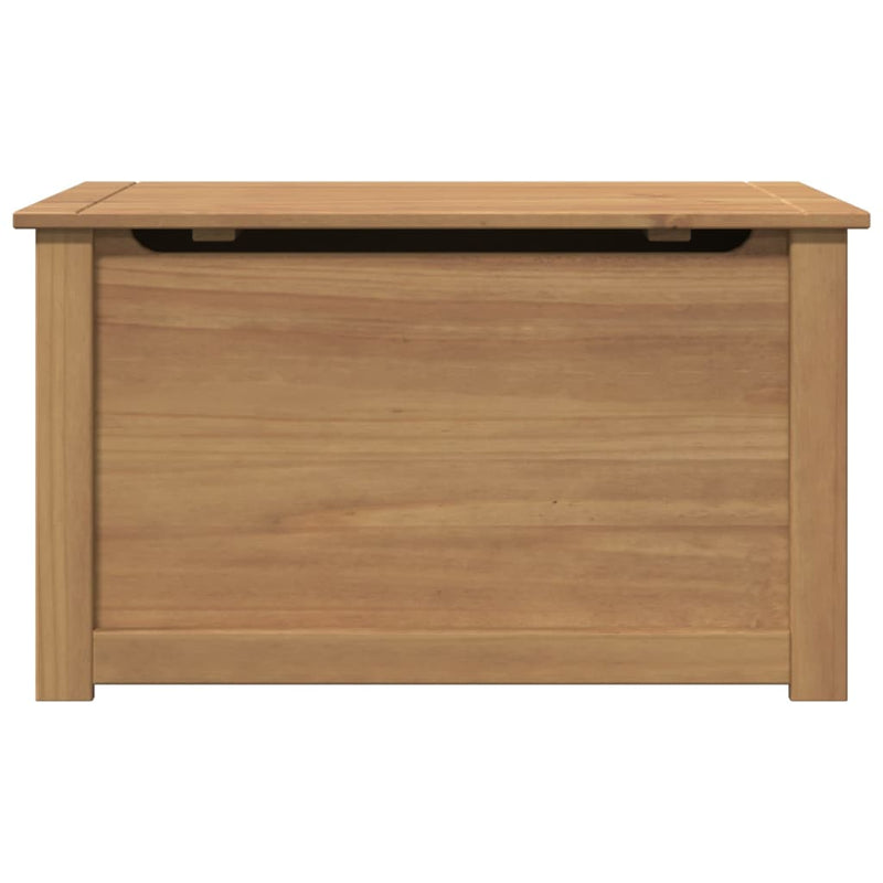 vidaXL Panama tömör fenyőfa tárolóláda fedéllel 79 x 42 x 46 cm