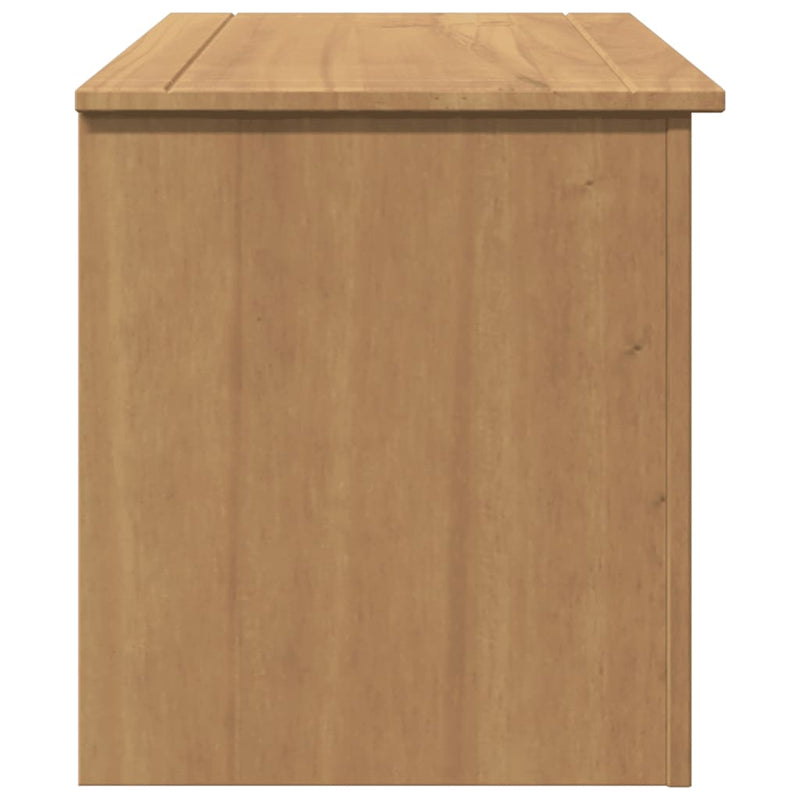 vidaXL Panama tömör fenyőfa tárolóláda fedéllel 79 x 42 x 46 cm