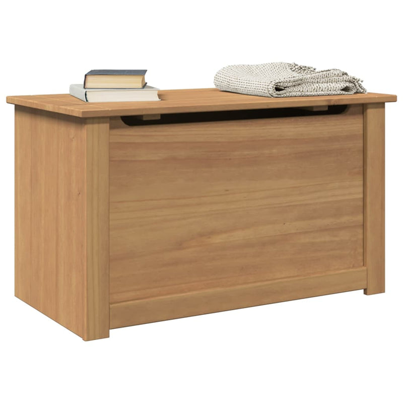 vidaXL Panama tömör fenyőfa tárolóláda fedéllel 79 x 42 x 46 cm
