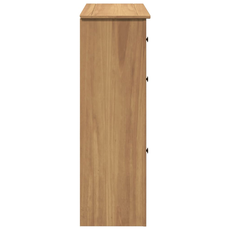 vidaXL Panama tömör fenyőfa cipőtároló szekrény 80 x 35 x 105 cm