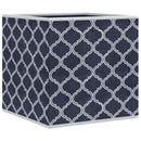 vidaXL 10 db kék nem szőtt szövet összecsukható tárolódoboz 32x32x32cm