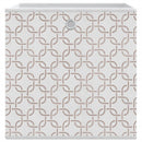 vidaXL 4 db krém nem szőtt szövet összecsukható tárolódoboz 32x32x32cm