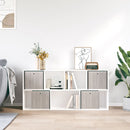 vidaXL 4db barna nem szőtt szövet összecsukható tárolódoboz 32x32x32cm