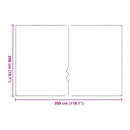 vidaXL növénytakaró fülekkel 2x3 m polietilén 1x3 m