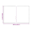 vidaXL növénytakaró fülekkel 2x6 m polietilén