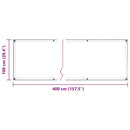 vidaXL Növénytakaró fülekkel 1x4 m PVC