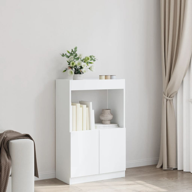 vidaXL fehér szerelt fa magasszekrény 63 x 33 x 100 cm
