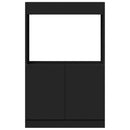 vidaXL fekete szerelt fa magasszekrény 63 x 33 x 100 cm