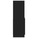 vidaXL fekete szerelt fa magasszekrény 63 x 33 x 100 cm