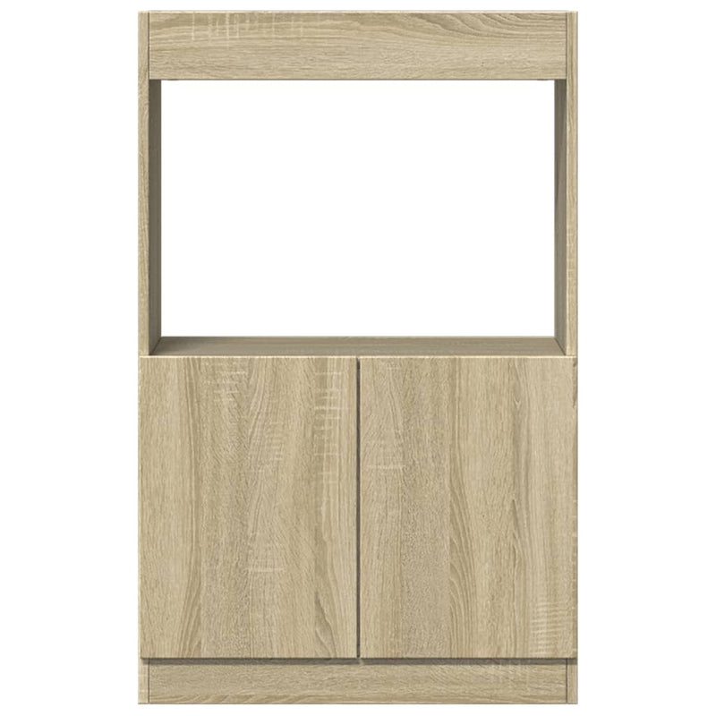 vidaXL sonoma tölgy színű szerelt fa magasszekrény 63 x 33 x 100 cm