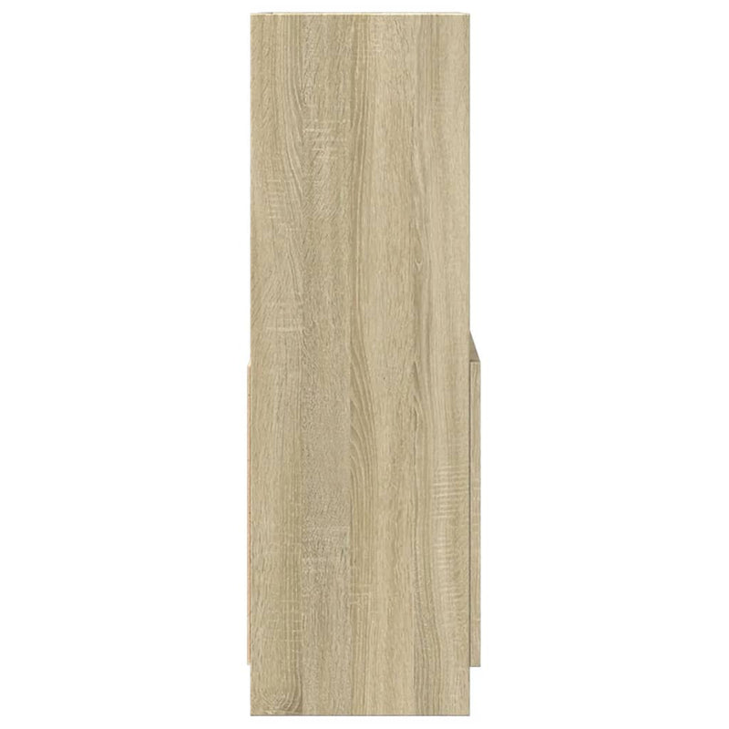 vidaXL sonoma tölgy színű szerelt fa magasszekrény 63 x 33 x 100 cm