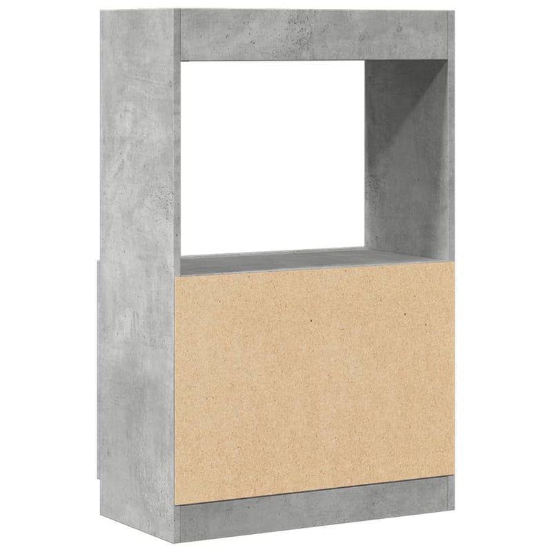 vidaXL betonszürke szerelt fa magasszekrény 63 x 33 x 100 cm