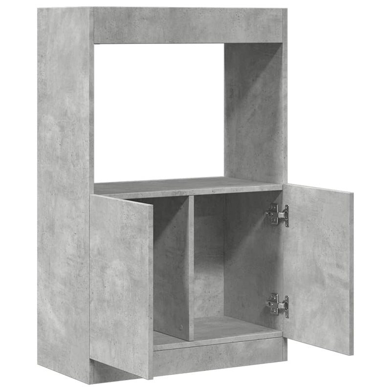 vidaXL betonszürke szerelt fa magasszekrény 63 x 33 x 100 cm