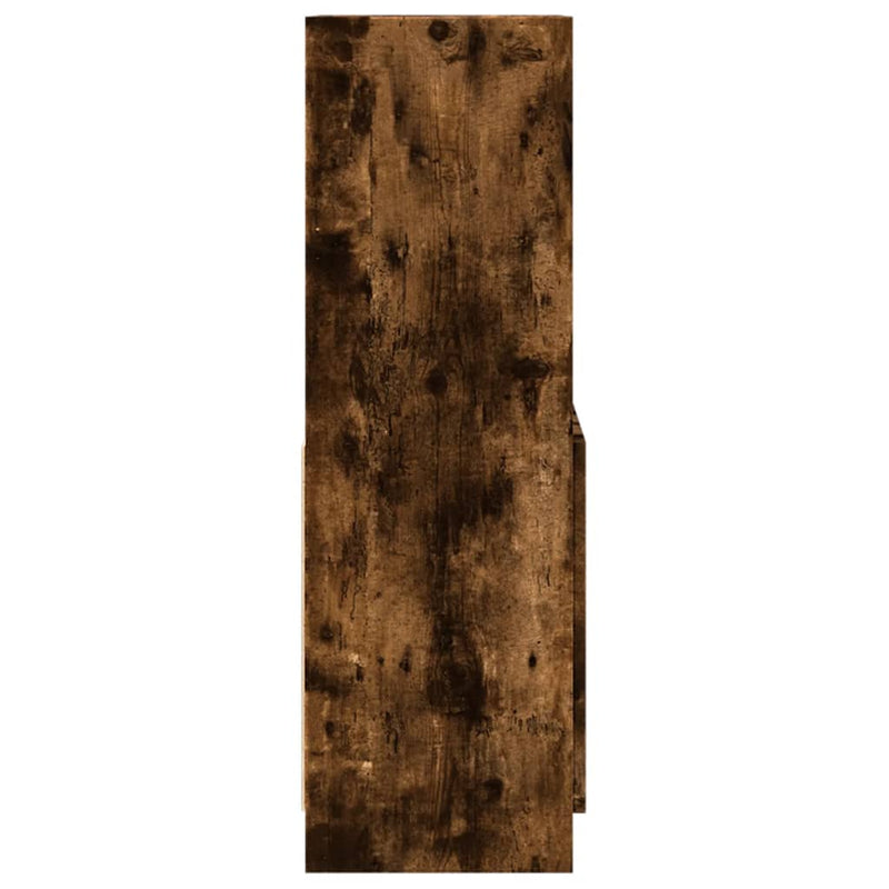 vidaXL füstös tölgy színű szerelt fa magasszekrény 63 x 33 x 100 cm