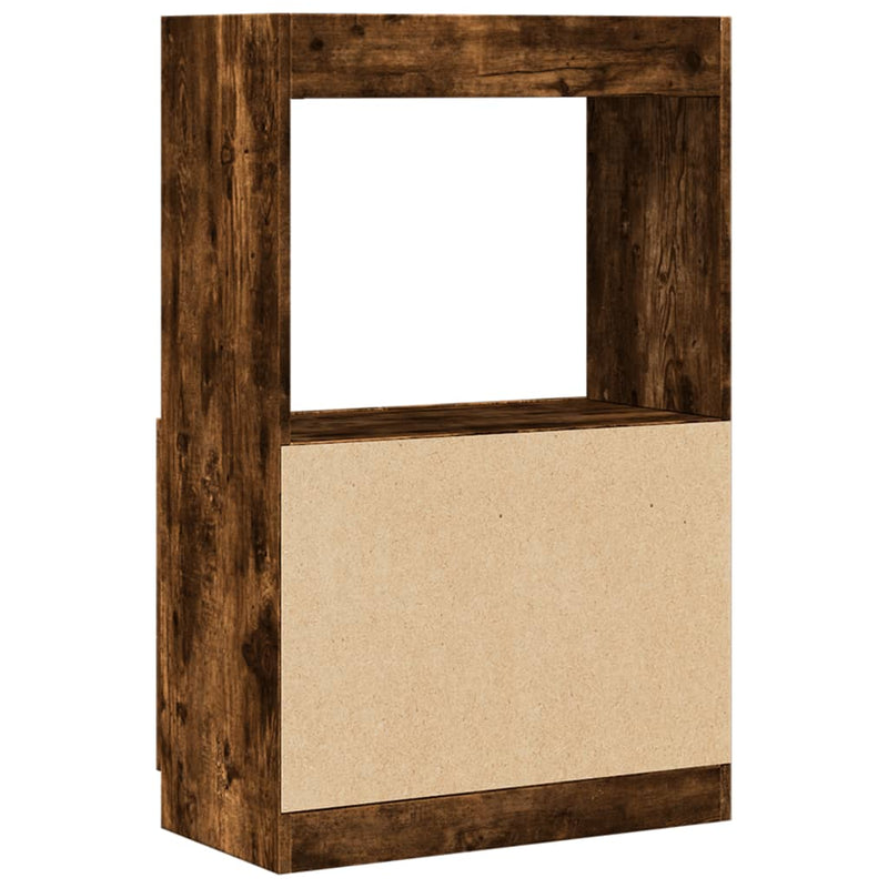 vidaXL füstös tölgy színű szerelt fa magasszekrény 63 x 33 x 100 cm