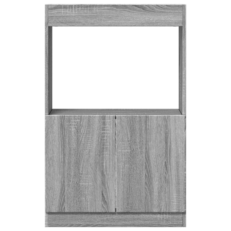 vidaXL szürke sonoma színű szerelt fa magasszekrény 63 x 33 x 100 cm