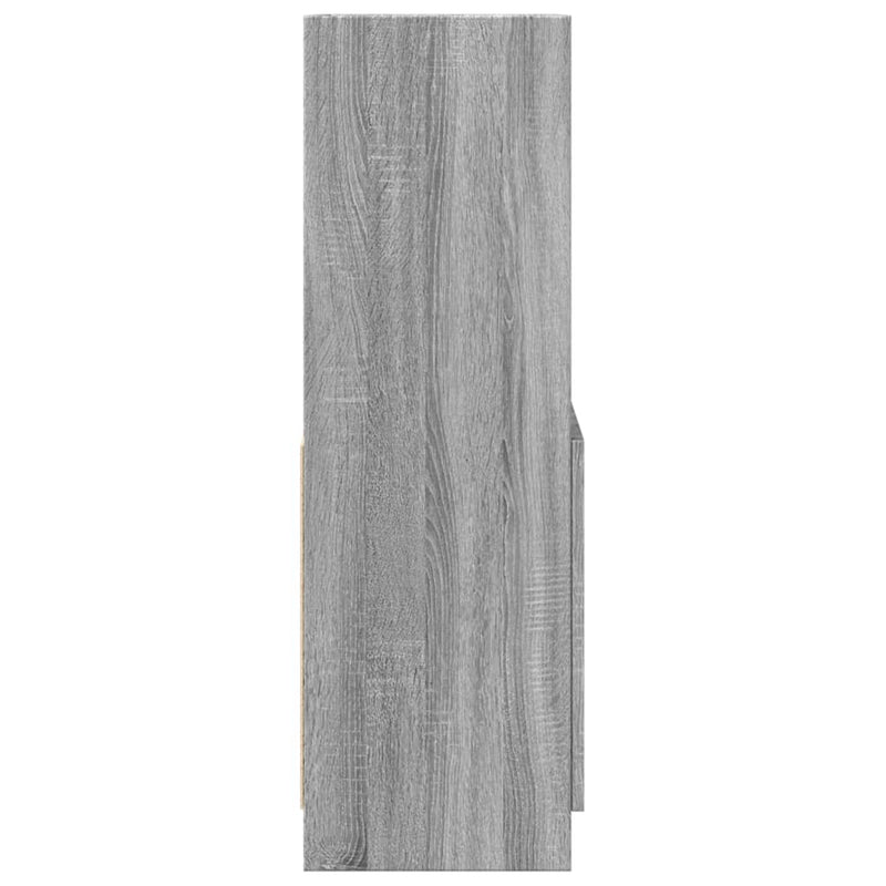 vidaXL szürke sonoma színű szerelt fa magasszekrény 63 x 33 x 100 cm