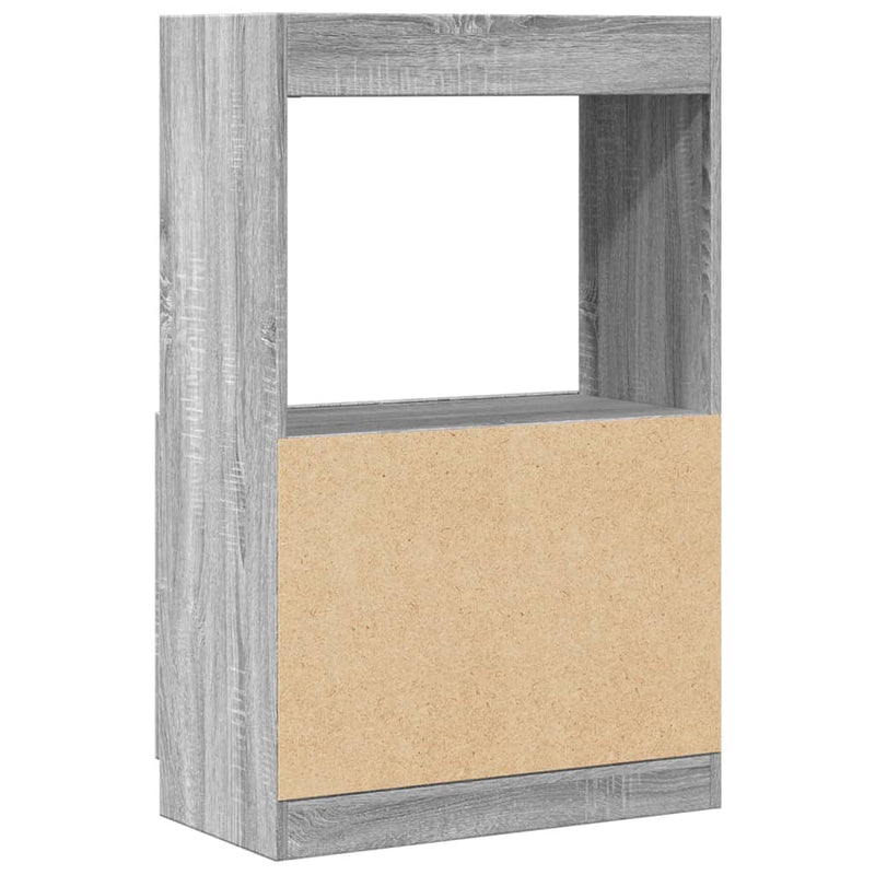 vidaXL szürke sonoma színű szerelt fa magasszekrény 63 x 33 x 100 cm