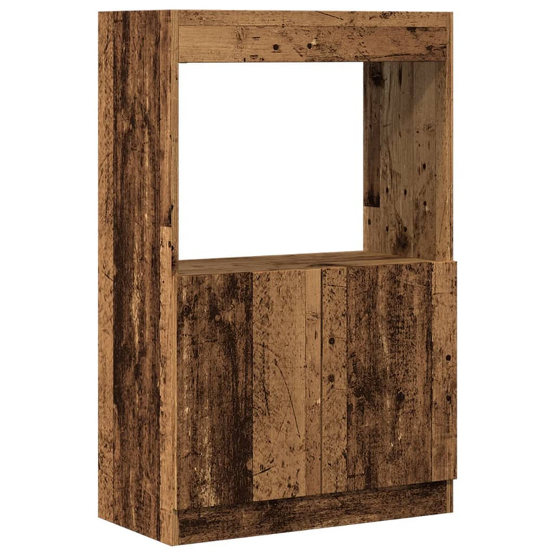 vidaXL antik fa színű szerelt fa magasszekrény 63 x 33 x 100 cm