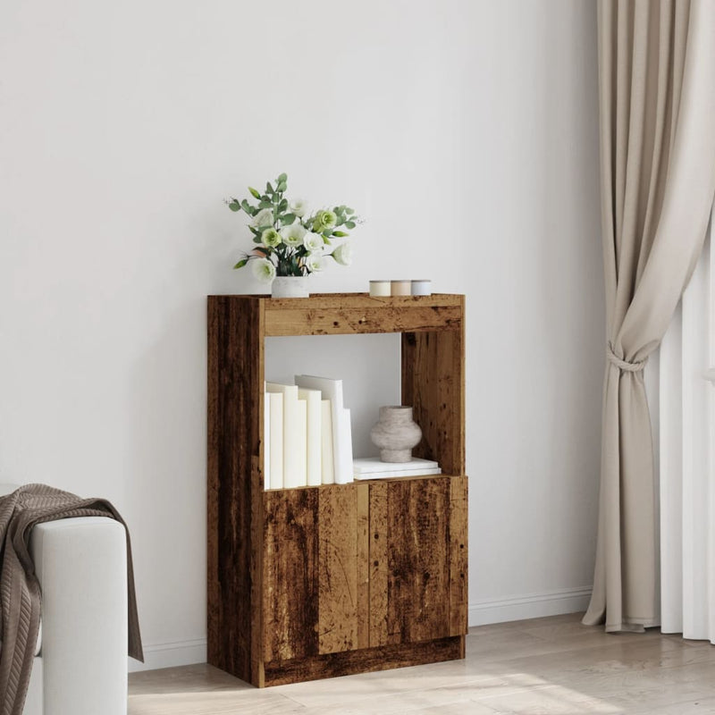 vidaXL antik fa színű szerelt fa magasszekrény 63 x 33 x 100 cm