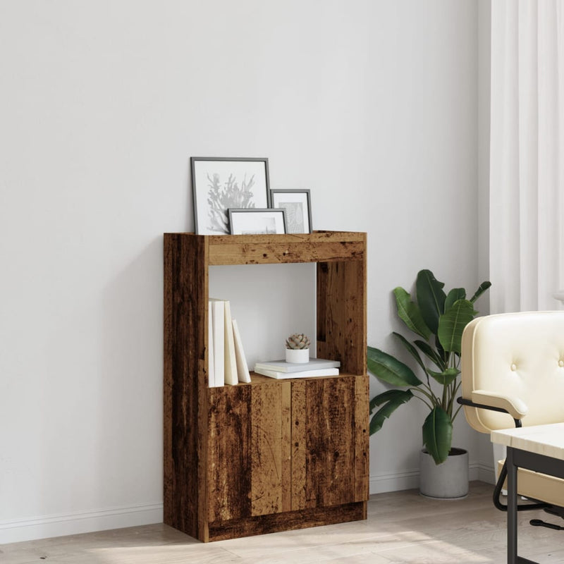vidaXL antik fa színű szerelt fa magasszekrény 63 x 33 x 100 cm
