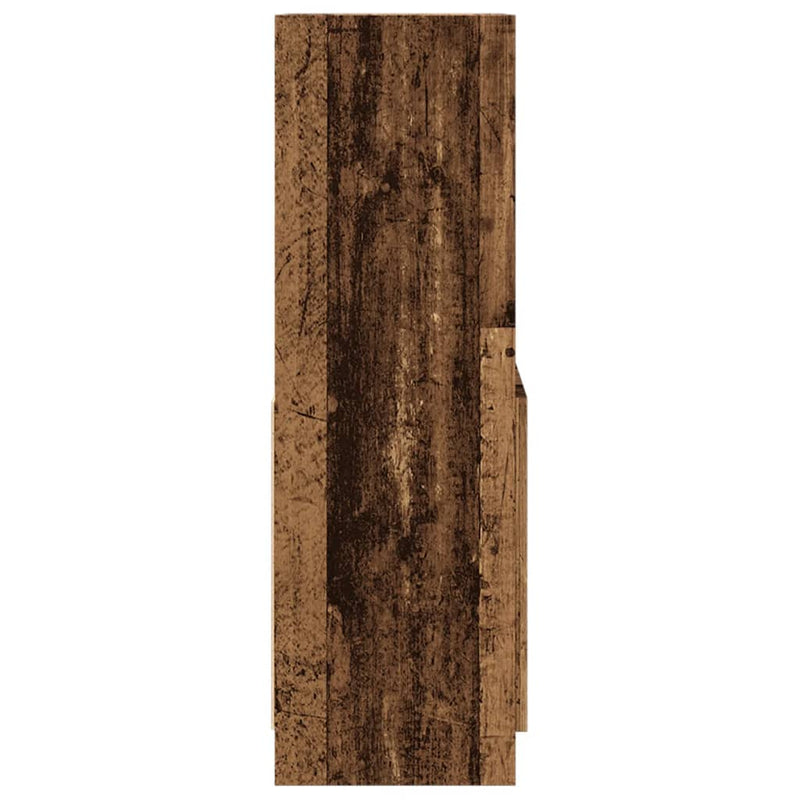 vidaXL antik fa színű szerelt fa magasszekrény 63 x 33 x 100 cm