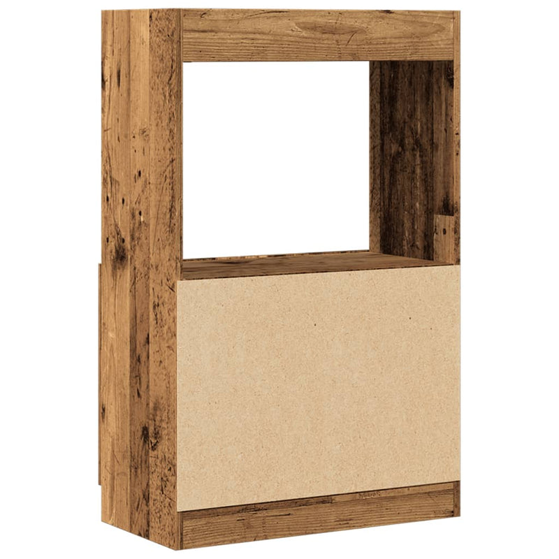 vidaXL antik fa színű szerelt fa magasszekrény 63 x 33 x 100 cm