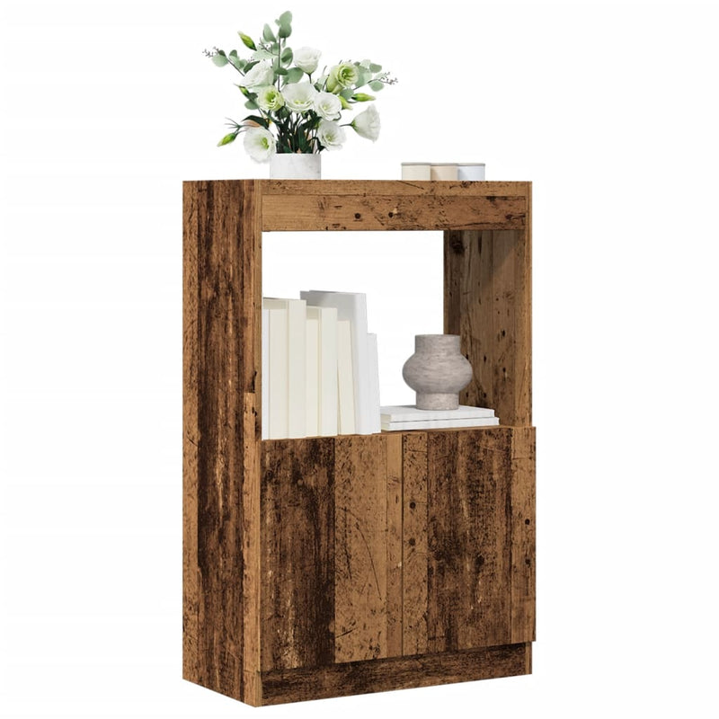 vidaXL antik fa színű szerelt fa magasszekrény 63 x 33 x 100 cm