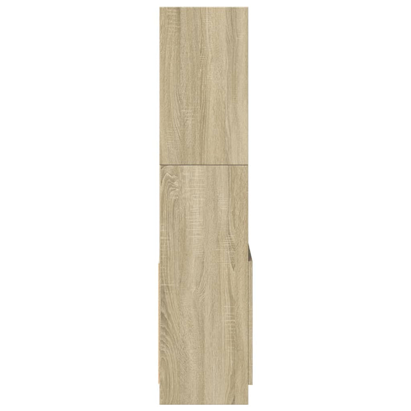 vidaXL sonoma tölgy színű szerelt fa magasszekrény 63 x 33 x 140 cm