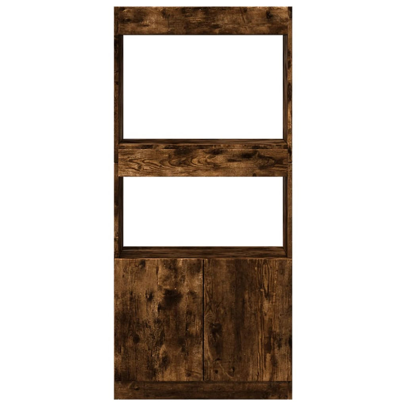 vidaXL füstös tölgy színű szerelt fa magasszekrény 63 x 33 x 140 cm