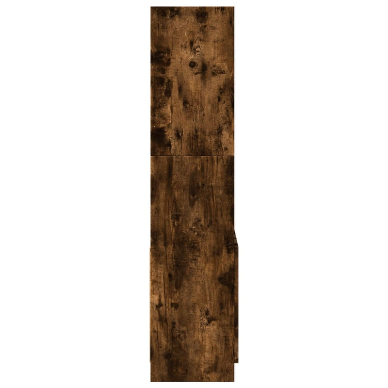 vidaXL füstös tölgy színű szerelt fa magasszekrény 63 x 33 x 140 cm