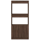 vidaXL barna tölgy színű szerelt fa magasszekrény 63 x 33 x 140 cm