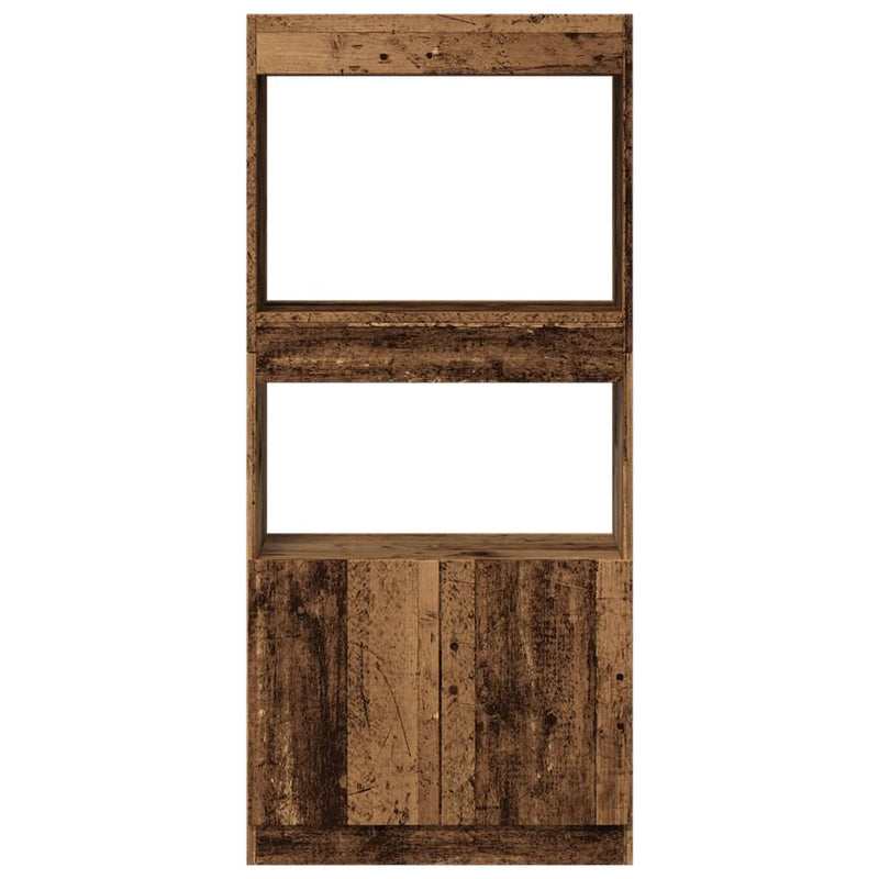 vidaXL antik fa színű szerelt fa magasszekrény 63 x 33 x 140 cm