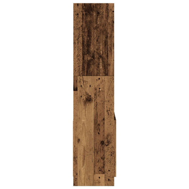 vidaXL antik fa színű szerelt fa magasszekrény 63 x 33 x 140 cm