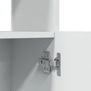 vidaXL fehér szerelt fa magasszekrény 92 x 33 x 100 cm