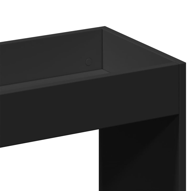 vidaXL fekete szerelt fa magasszekrény 92 x 33 x 100 cm